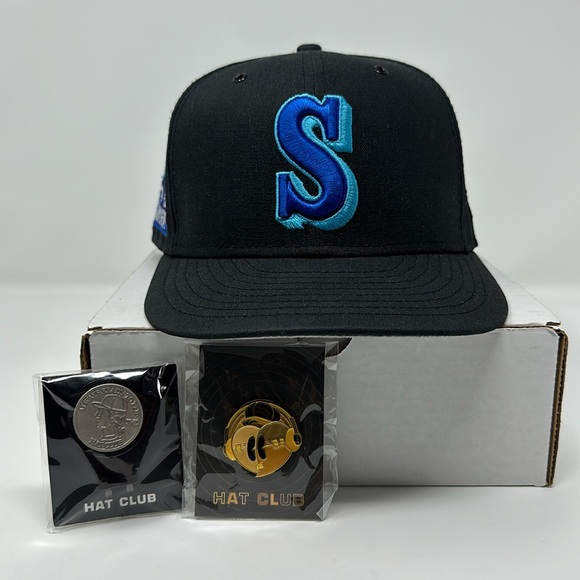 Hat Club Seattle Mariners “Vinyl Pack” Fitted Hat Size 7 3/8 - Picture 5 of 7